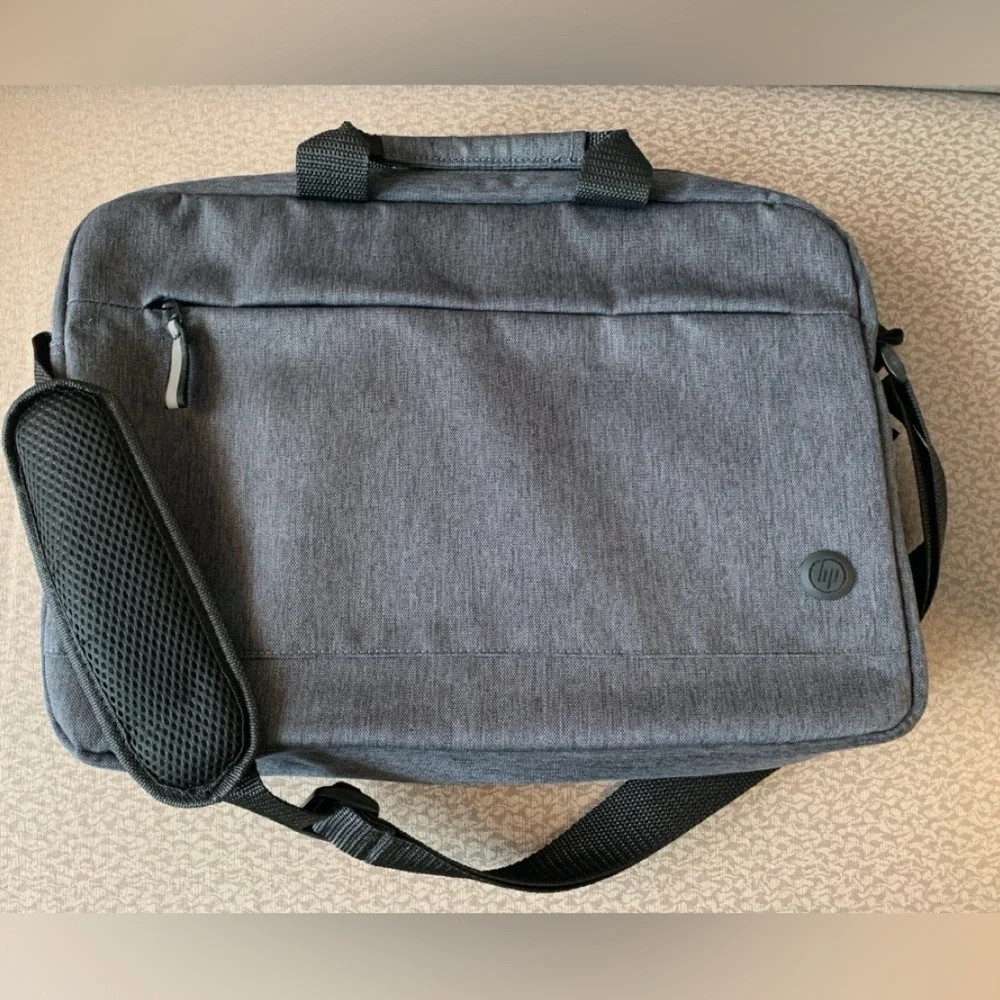 HP Stylish Gray Laptop Bag, NWOT